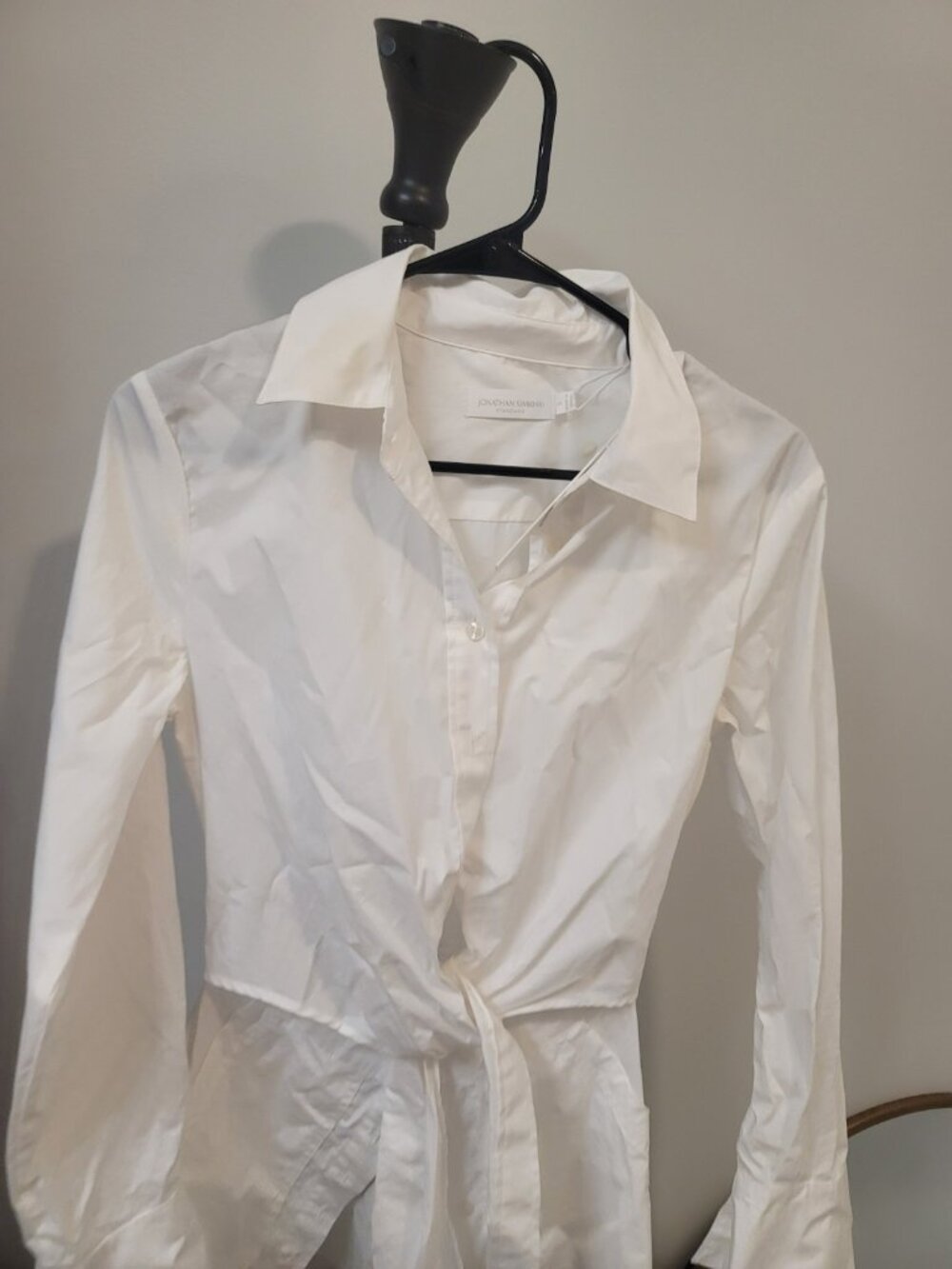 SIMKHAI Colbi Mini Shirt Dress S New NWT White - Picture 3 of 11